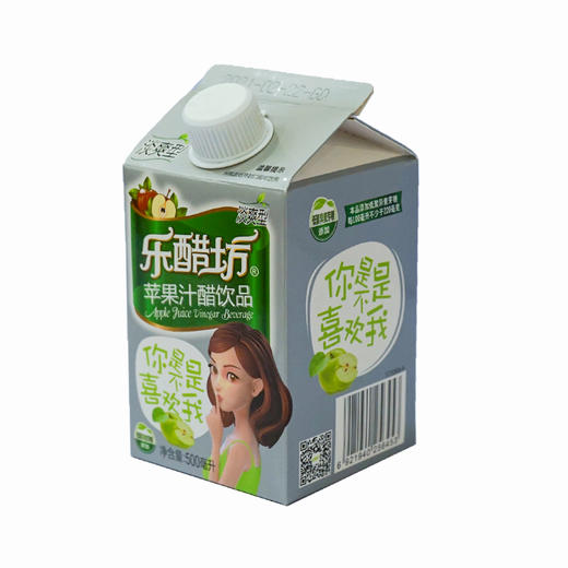 乐醋坊苹果汁淡爽苹果醋【500mL】 商品图1