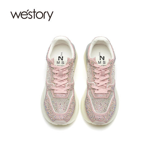 westory女鞋2021年夏季新款运动休闲ins百搭老爹鞋W21CM71301 商品图5