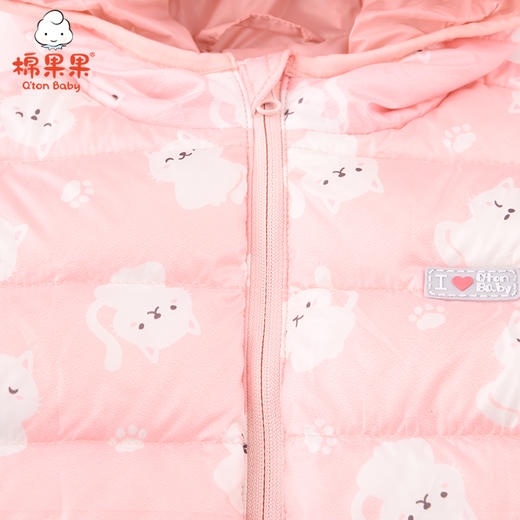 商场同款棉果果春秋季女童轻薄印花羽绒服M322102921501 商品图2