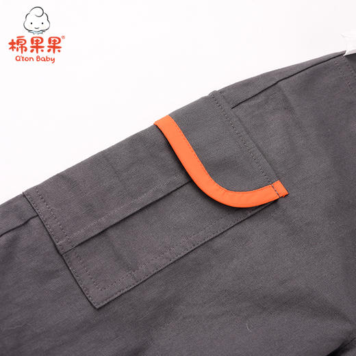 棉果果春秋季新品男童水洗棉休闲长裤M312200221452 商品图1