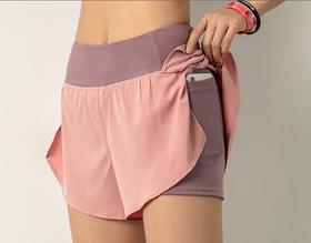 跑IN优选 04欧美健身运动短裤女 夏季热裤防走光休闲速干跑步瑜伽锻炼透气