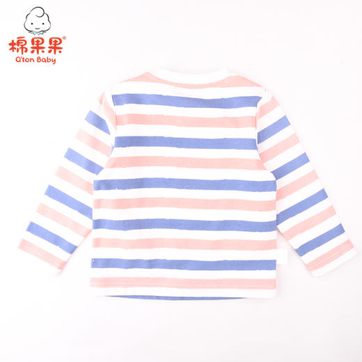 商场同款棉果果春秋季男童氨棉棉毛条纹套头T恤M312140221456 商品图2