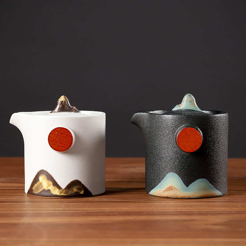 旭日东升远山茶具远山快客杯