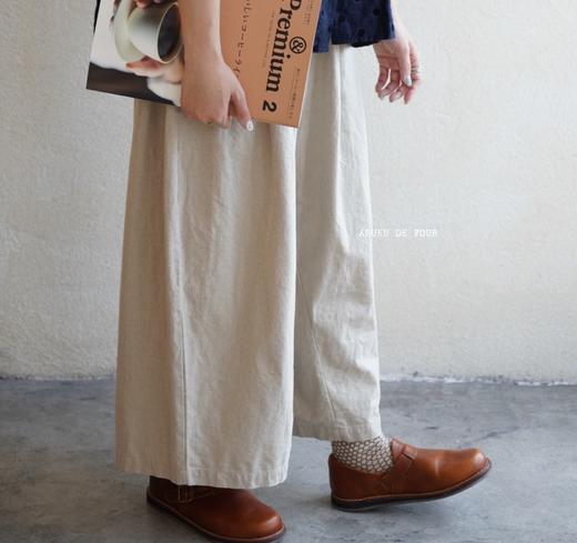 （4折）FRANCESCA白/麻色/黑阔腿裤 商品图10