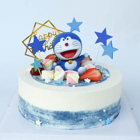 哆啦A梦鲜奶油蛋糕