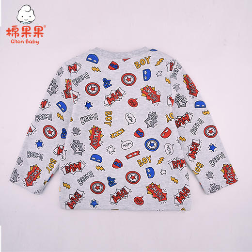 商场同款棉果果春秋季男童氨棉棉毛套头T恤M312140221432 商品图1