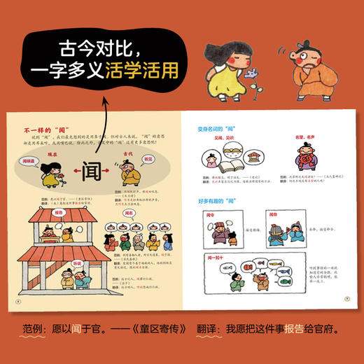 【图书】《文言文太容易啦》（全7册） | 涵盖中小学重难点、讲解生动诙谐、一学就会、不靠死记硬背 、30篇篇目、143常用字词、639句古文翻译 6岁+ 商品图3