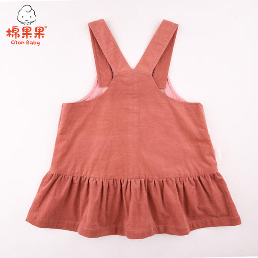 商场同款棉果果春秋季女童细条绒背带裙M322703221509 商品图1
