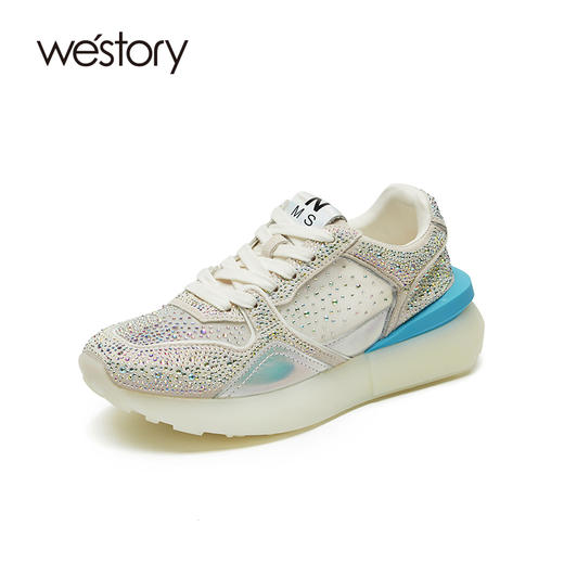 westory女鞋2021年夏季新款运动休闲ins百搭老爹鞋W21CM71301 商品图2