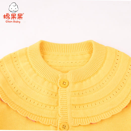 商场同款棉果果秋季女童纯棉线开衫毛衣M322161521496 商品图4