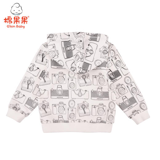 商场同款棉果果春秋季男童小毛圈印花连帽卫衣M312182221438 商品图1
