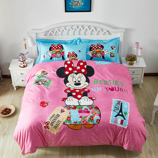 Disney/迪士尼 欢乐童年亲肤棉四件套200x230cm（颜色随机发货）【CZ】 商品图0