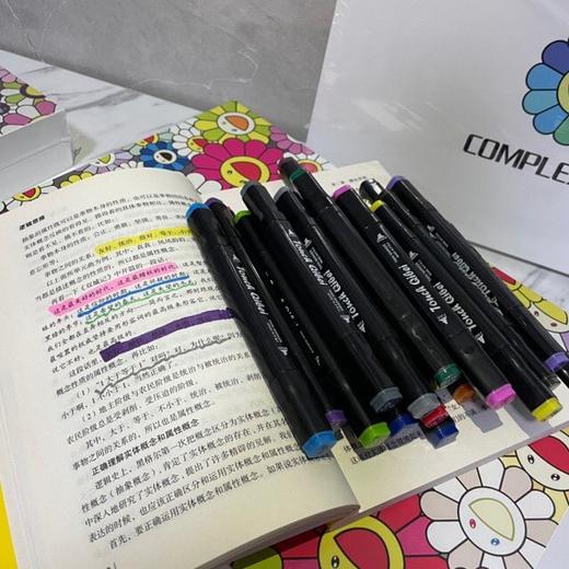 价值1500+ 假期献礼！村上*隆太阳花限量高端版画笔套盒升级版原木儿童礼盒 24色双头两用水彩笔+12色安全环保丙烯颜料+12色丝滑炫彩油画棒+8色可水洗彩色铅笔 送礼有面子！预售 商品图8