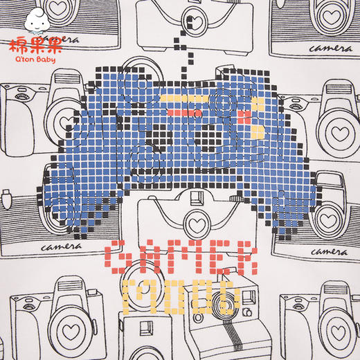 商场同款棉果果春秋季男童小毛圈印花连帽卫衣M312182221438 商品图2