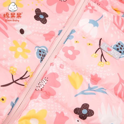 商场同款棉果果春秋季女童轻薄印花羽绒服M322102921502 商品图4
