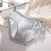 日系可爱甜美透明网纱性感蕾丝中腰女士内裤纯棉底裆少女三角底裤 商品缩略图2