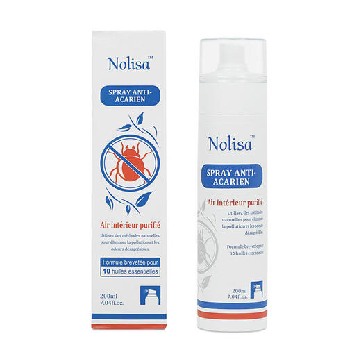 【活动期间下单赠除螨贴】法国诺丽莎Nolisa第三代 精油除螨喷雾 欧洲五星级酒店御用天然植物精油 99%除螨效果 健康无害母婴可用 商品图6