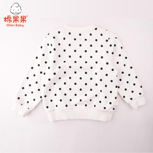 商场同款棉果果春春秋季女童小毛圈点点套头卫衣M322180221505 商品图2