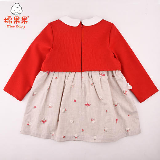 商场同款棉果果春秋季女童假两件连衣裙M22700221515 商品图3