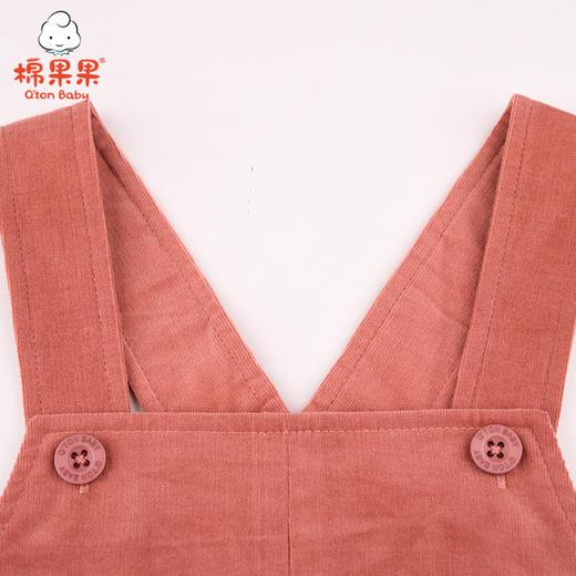 商场同款棉果果春秋季女童细条绒背带裙M322703221509 商品图3