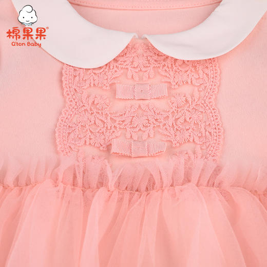 商场同款棉果果秋季女童氨棉棉毛公主风套头连体衣连身衣哈衣M322727221514 商品图4