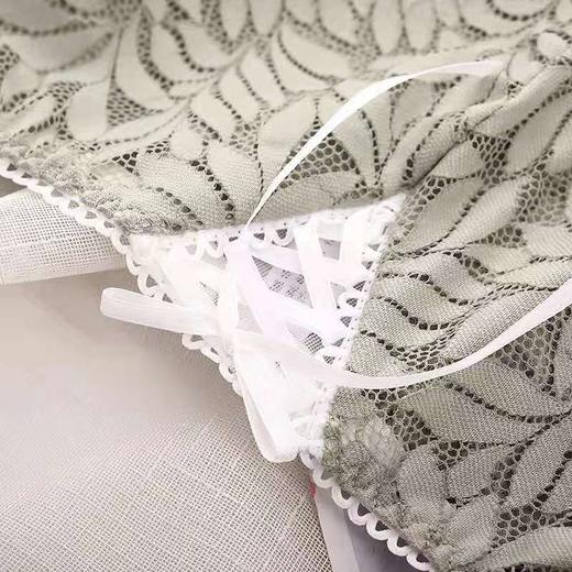 黛唯梵夏季薄款性感提花蕾丝花边中低腰裤头抗菌裆透气提臀女士三角内裤 商品图2