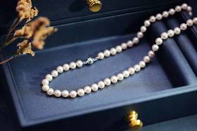 天然淡水珍珠项链/珍珠7mm