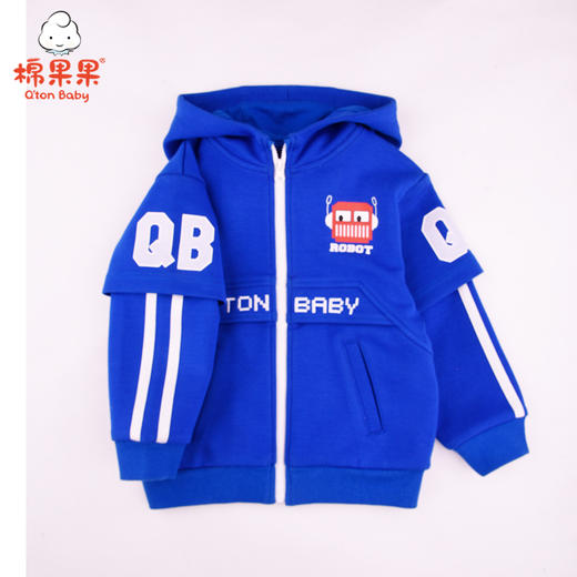 商场同款棉果果春秋季男童双面布运动连帽外套M312100421443 商品图3