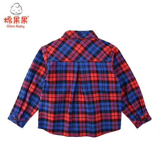 商场同款棉果果春秋季男童格子衬衣M312150221440码小建议拍大一码 商品图1
