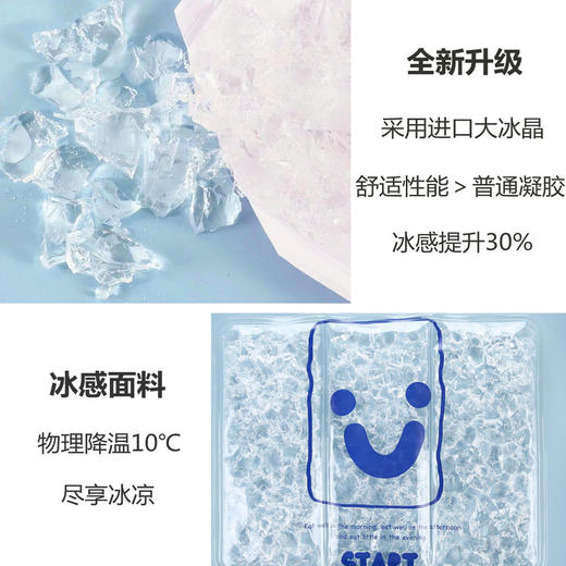 【一坐立降10度】清凉升级！冰感面料，高分子降温冰晶，免注水冰垫，快速降温，清凉舒适，久坐不热！电脑散热，办公汽车多功能坐垫子 商品图2