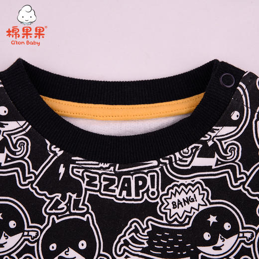 商场同款棉果果春秋季男童小毛圈圆领卫衣M312180221435 商品图3