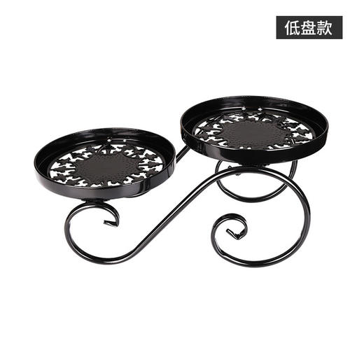 【花架】落地式欧式铁艺花架子 多层室内绿植置物架客厅阳台茶几窗台花架 商品图2