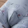 锦纶包腰条纹棉莫代尔混纺3D无侧缝男士平角内裤3606A 商品缩略图3
