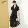 IWY/时尚女装ol气质修身显瘦短袖包臀连衣裙黑色气质
Q591 商品缩略图0