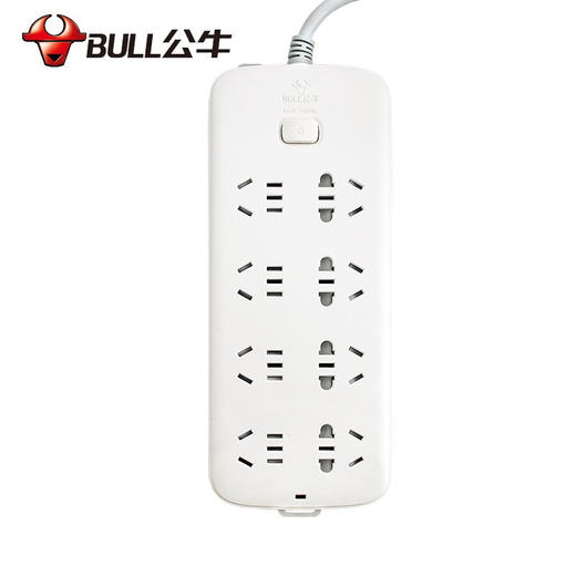 公牛（BULL）新国标插座/插线板/插排/排插/接线板/拖线板 GN-S1080 8位总控全长3米 商品图1