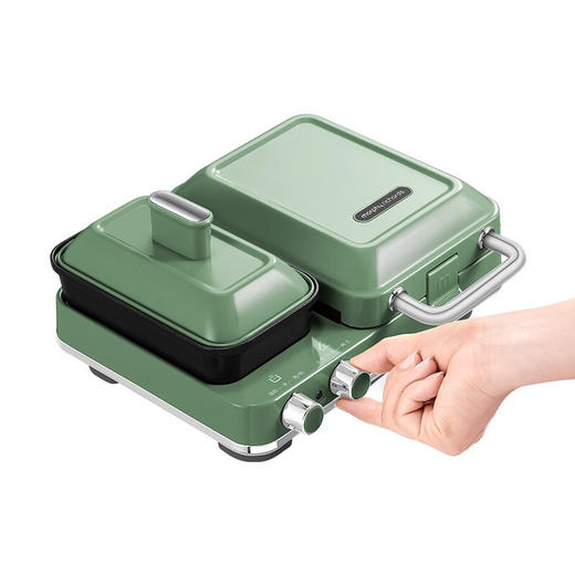 摩飞早餐多功能轻食家用三明治煎烤电饼铛面包华夫饼MR9086（绿色） 商品图0