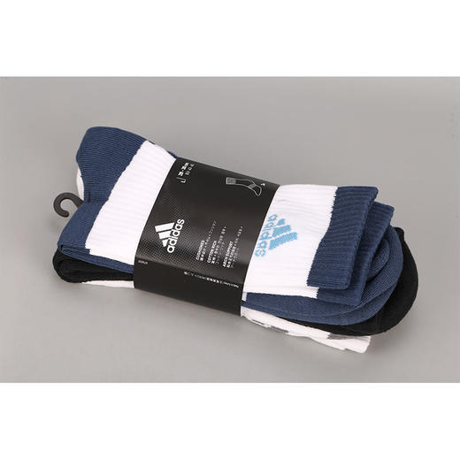 小李子ADIDAS/阿迪达斯新款足球训练休闲3双装男女款足球袜GH7247 商品图2