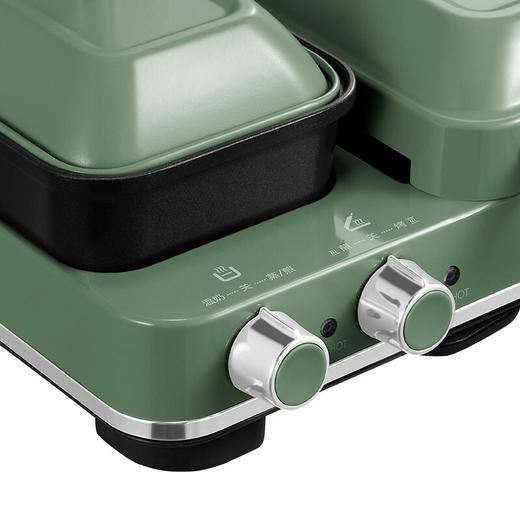 摩飞早餐多功能轻食家用三明治煎烤电饼铛面包华夫饼MR9086（绿色） 商品图7