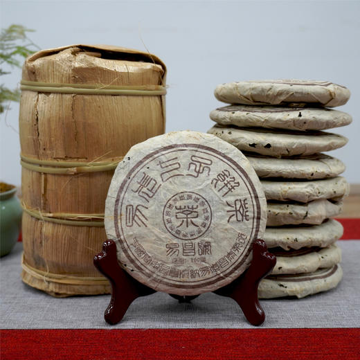 2003年易昌号小饼普洱茶生茶  高等级易武野生大树料 昌泰号经典普洱茶生茶 标价为单片价格一片100克 商品图4
