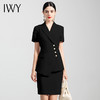 IWY/高端黑色短袖西装套裙女薄款总裁职业装气质时尚西服正装工作服cs10409B 商品缩略图1