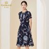 乔万尼夏季新款真丝连衣裙法式优雅气质收腰长裙EI2E767 商品缩略图1