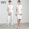 IWY/白色短袖西装套装女薄款气质高端职业装总裁正装休闲工作服OLC1247+P1246-- 商品缩略图4