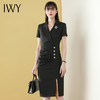 IWY/时尚女装ol气质修身显瘦短袖包臀连衣裙黑色气质
Q591 商品缩略图1