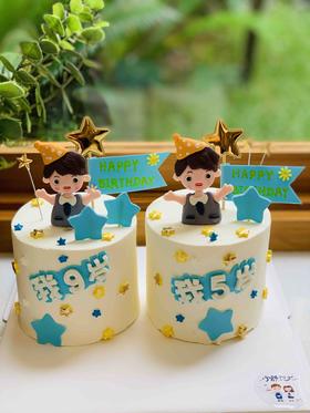 男孩四寸加高奶油蛋糕 下单前请仔细阅读商品详情