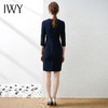 IWY/气质藏青色西装连衣裙七分袖职业装收腰干练商务女装OL
Q528- 商品缩略图3