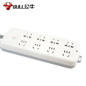 公牛（BULL）新国标插座/插线板/插排/排插/接线板/拖线板 GN-S1080 8位总控全长3米