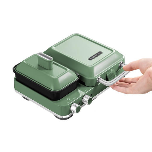 摩飞早餐多功能轻食家用三明治煎烤电饼铛面包华夫饼MR9086（绿色） 商品图5