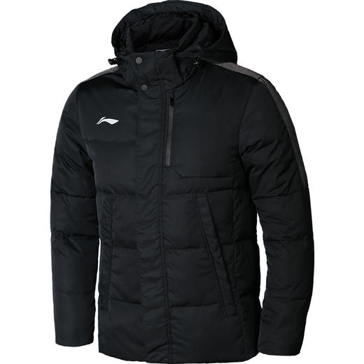 小李子专柜正品李宁冬季防寒保暖成人儿童白鸭绒轻薄羽绒服男短款 商品图3