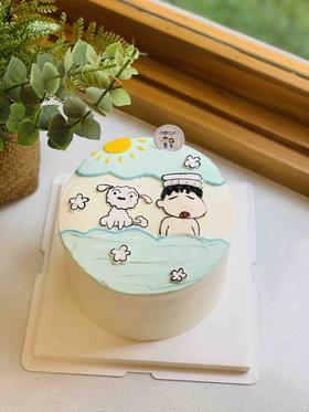 手绘蜡笔小新奶油蛋糕 下单前请仔细阅读商品详情