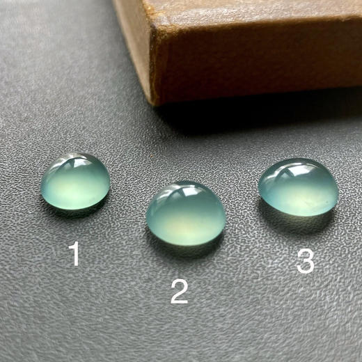 高冰种蓝水厚庄翡翠蛋面 商品图2